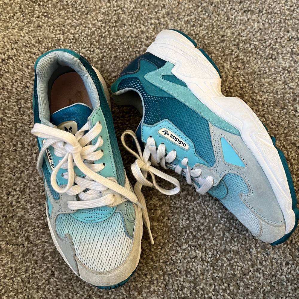 Blue Adidas Sneakers - Size 8